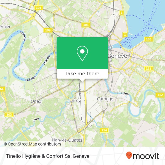 Tinello Hygiène & Confort Sa map