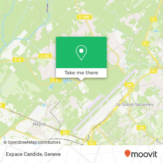 Espace Candide map