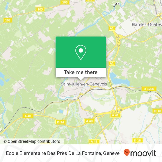 Ecole Elementaire Des Près De La Fontaine map