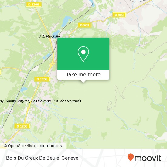 Bois Du Creux De Beule map