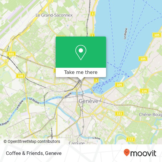 Coffee & Friends map