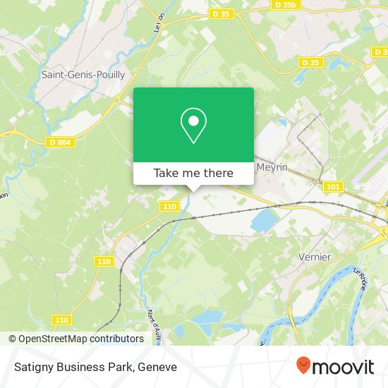 Satigny Business Park Karte