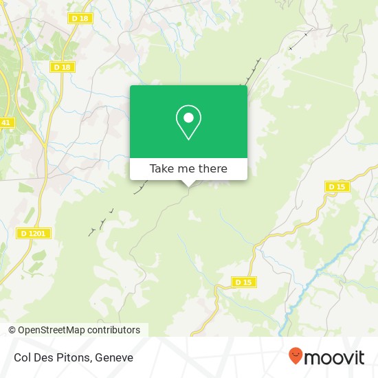 Col Des Pitons map