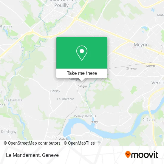 Le Mandement map