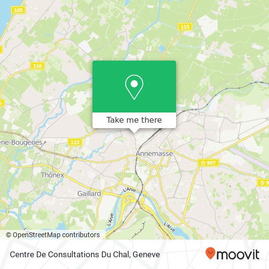 Centre De Consultations Du Chal map