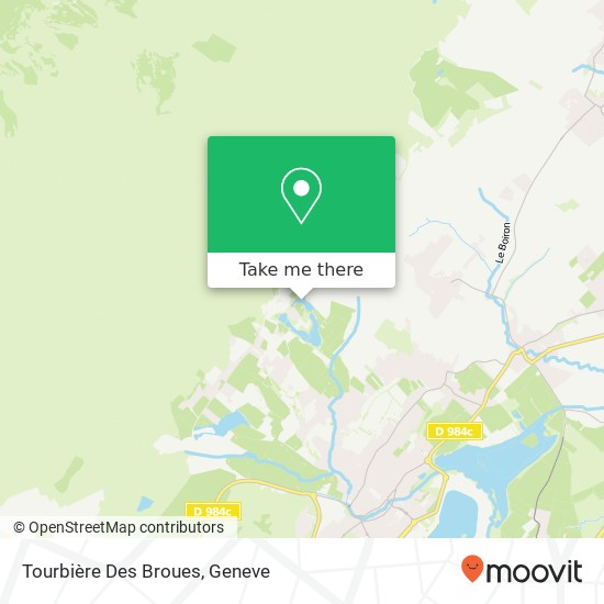 Tourbière Des Broues map