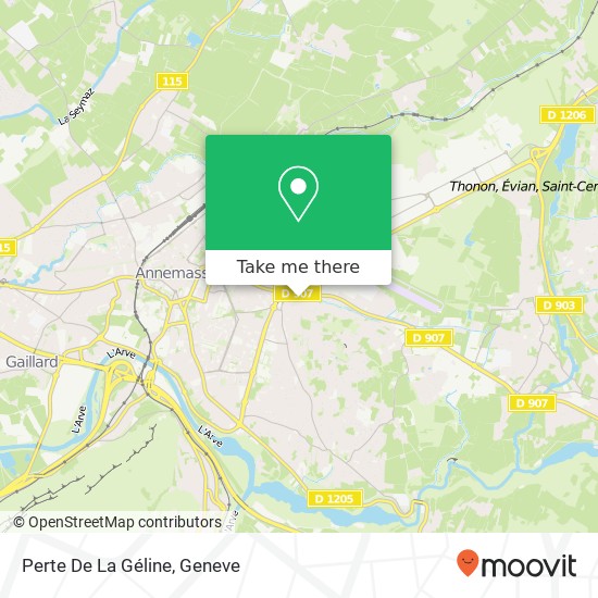 Perte De La Géline map