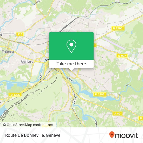 Route De Bonneville Karte