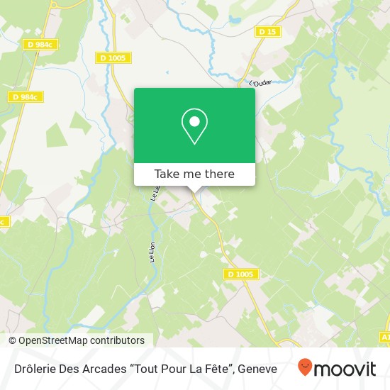 Drôlerie Des Arcades “Tout Pour La Fête” map