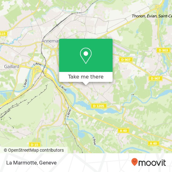 La Marmotte map
