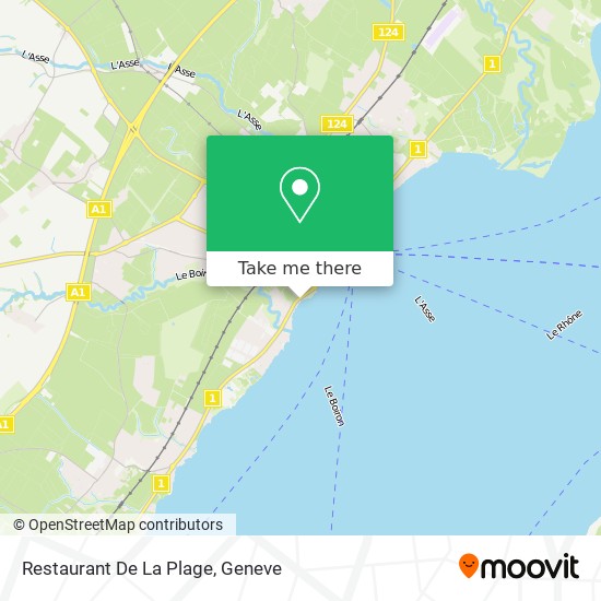 Restaurant De La Plage map