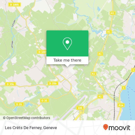 Les Crêts De Ferney map