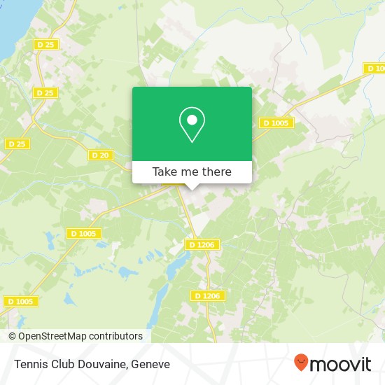 Tennis Club Douvaine map