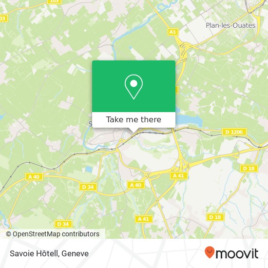 Savoie Hôtell map