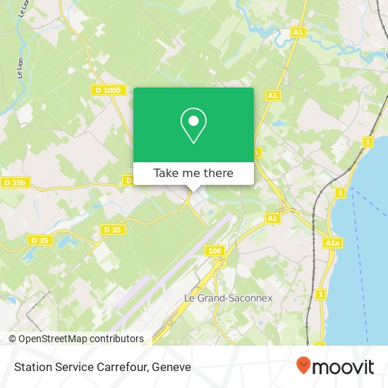 Station Service Carrefour map