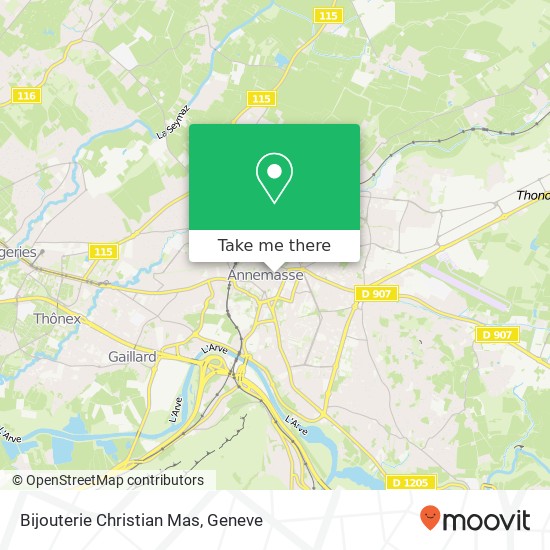Bijouterie Christian Mas map