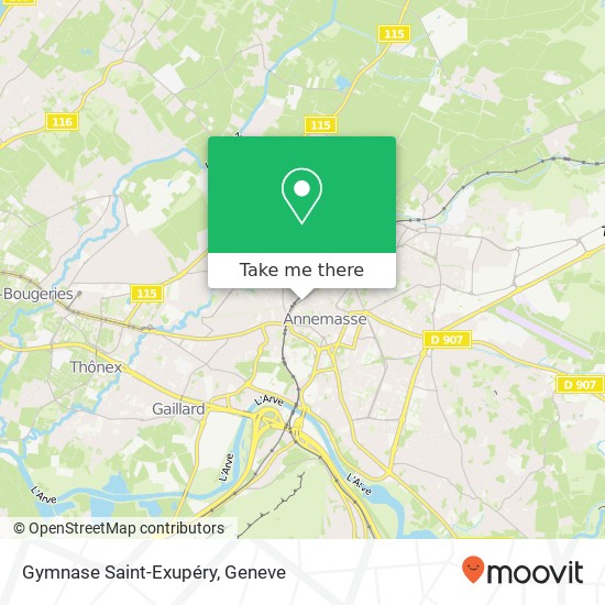 Gymnase Saint-Exupéry map