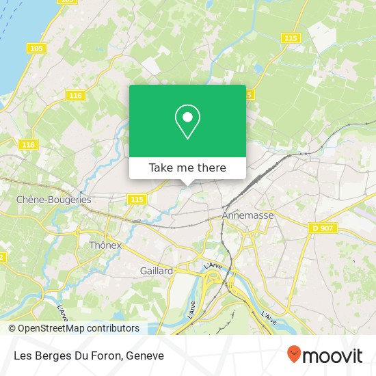 Les Berges Du Foron map