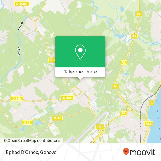 Ephad D'Ornex map