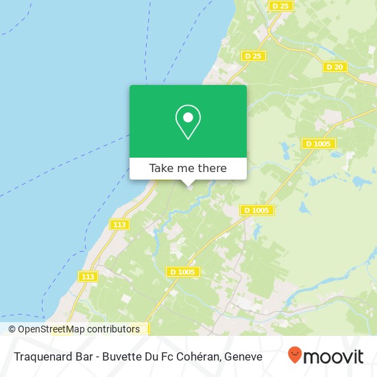 Traquenard Bar - Buvette Du Fc Cohéran map