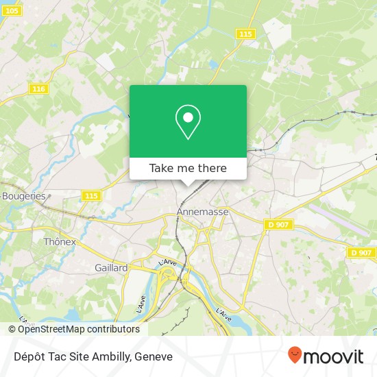 Dépôt Tac Site Ambilly map