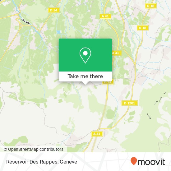 Réservoir Des Rappes map