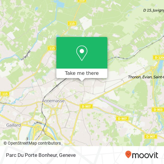Parc Du Porte Bonheur Karte