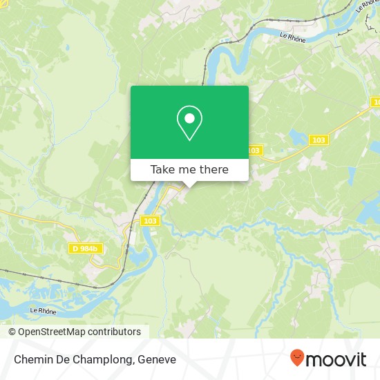 Chemin De Champlong map
