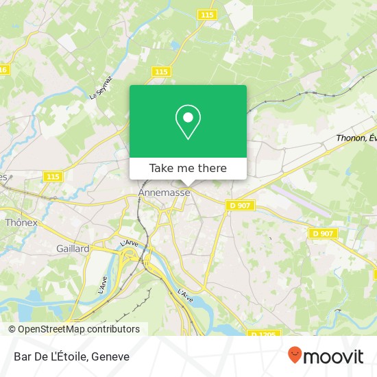 Bar De L'Étoile map
