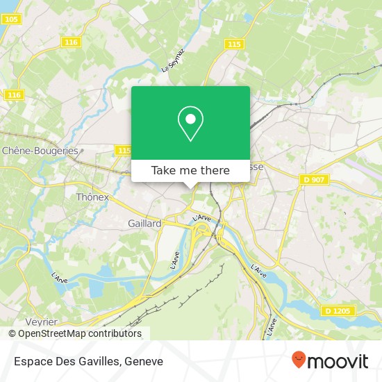 Espace Des Gavilles Karte