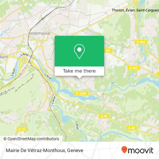 Mairie De Vétraz-Monthoux map