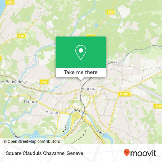 Square Clauduis Chavanne map