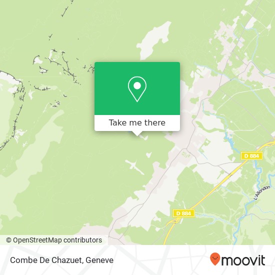 Combe De Chazuet map