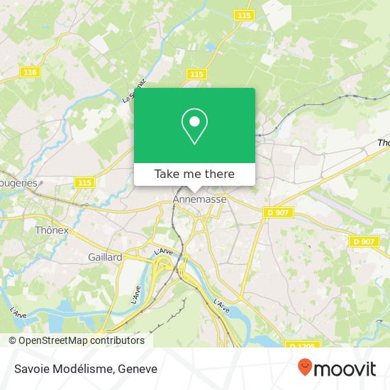 Savoie Modélisme map