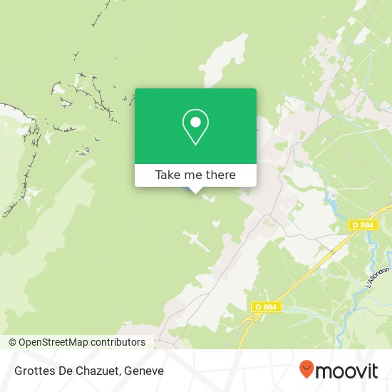 Grottes De Chazuet map