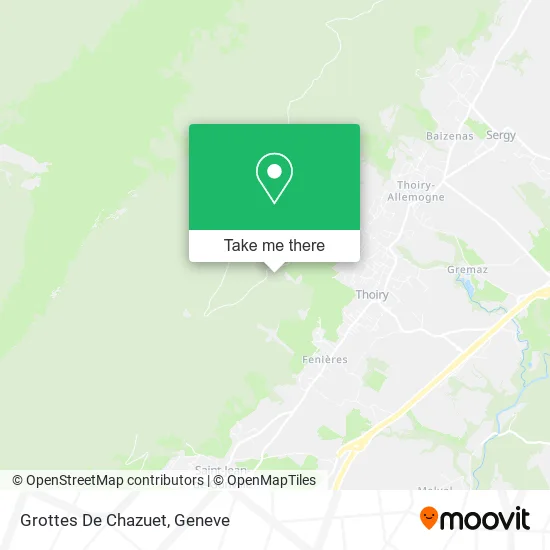 Grottes De Chazuet map