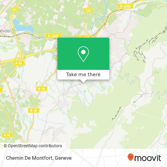 Chemin De Montfort map