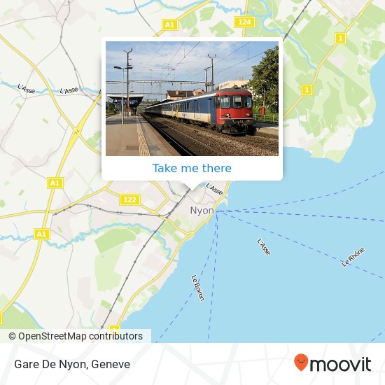Gare De Nyon map