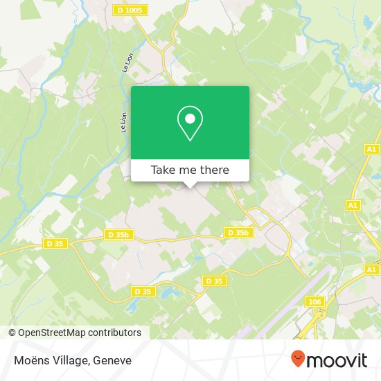 Moëns Village Karte