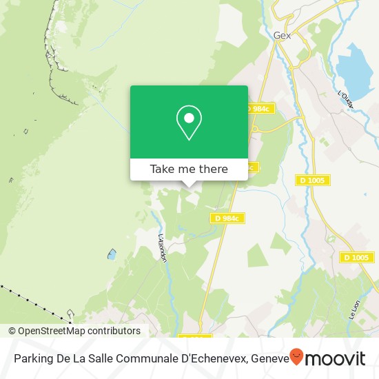 Parking De La Salle Communale D'Echenevex map