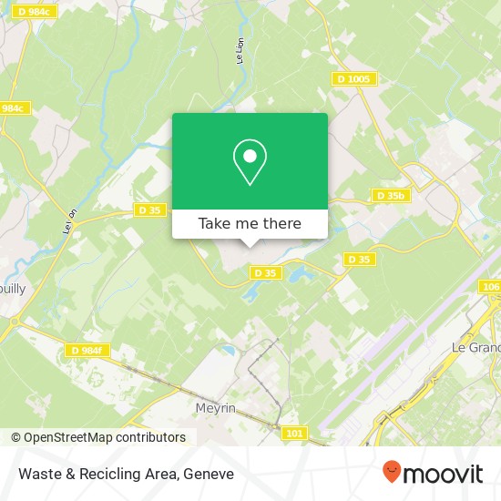 Waste & Recicling Area map