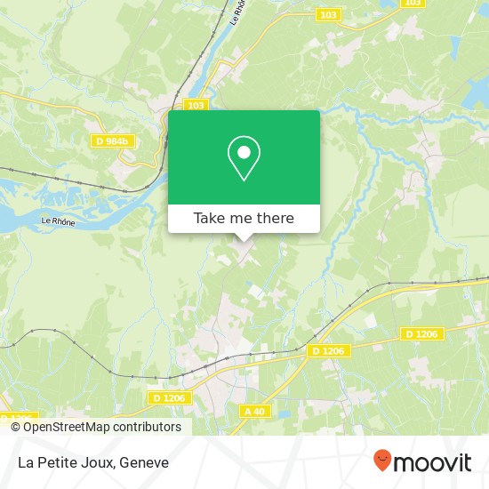 La Petite Joux map