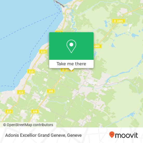 Adonis Excellior Grand Geneve map