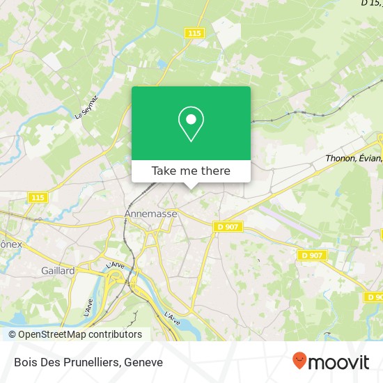 Bois Des Prunelliers Karte