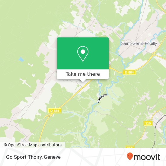 Go Sport Thoiry map