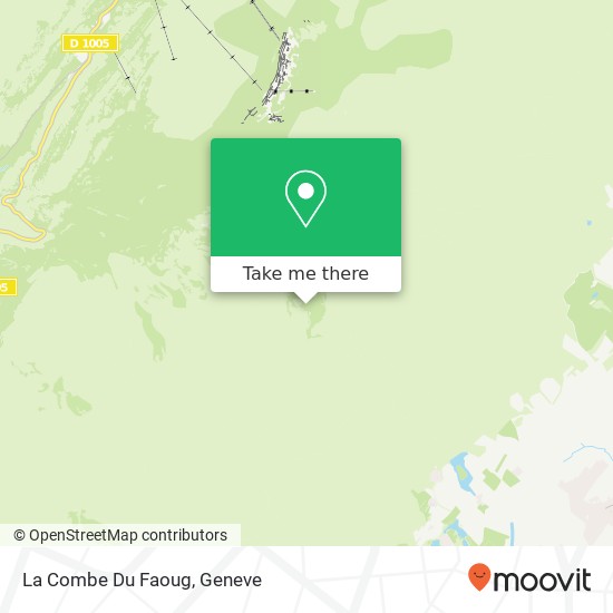 La Combe Du Faoug map