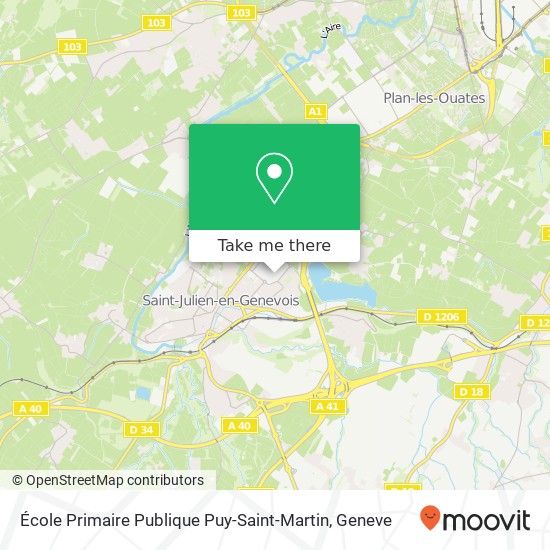 École Primaire Publique Puy-Saint-Martin Karte