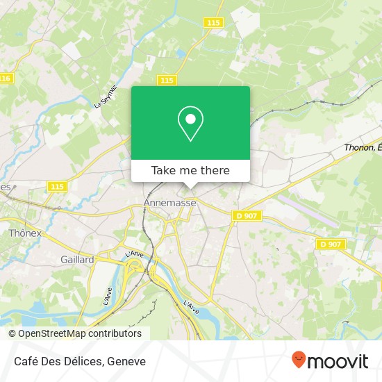 Café Des Délices map