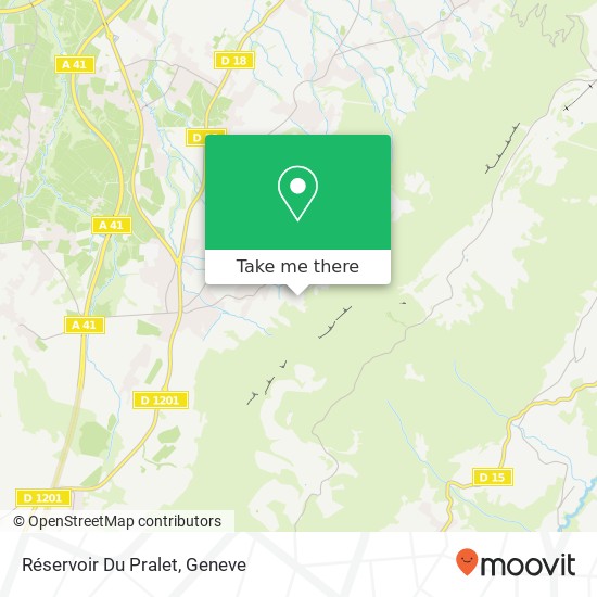 Réservoir Du Pralet map