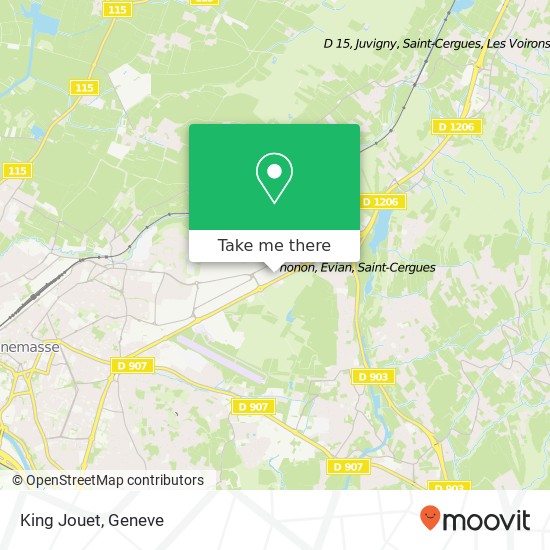 King Jouet map